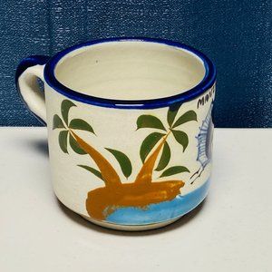 Manzanillo Swordfish Mug Cup Mexico Mexican Pottery 10oz